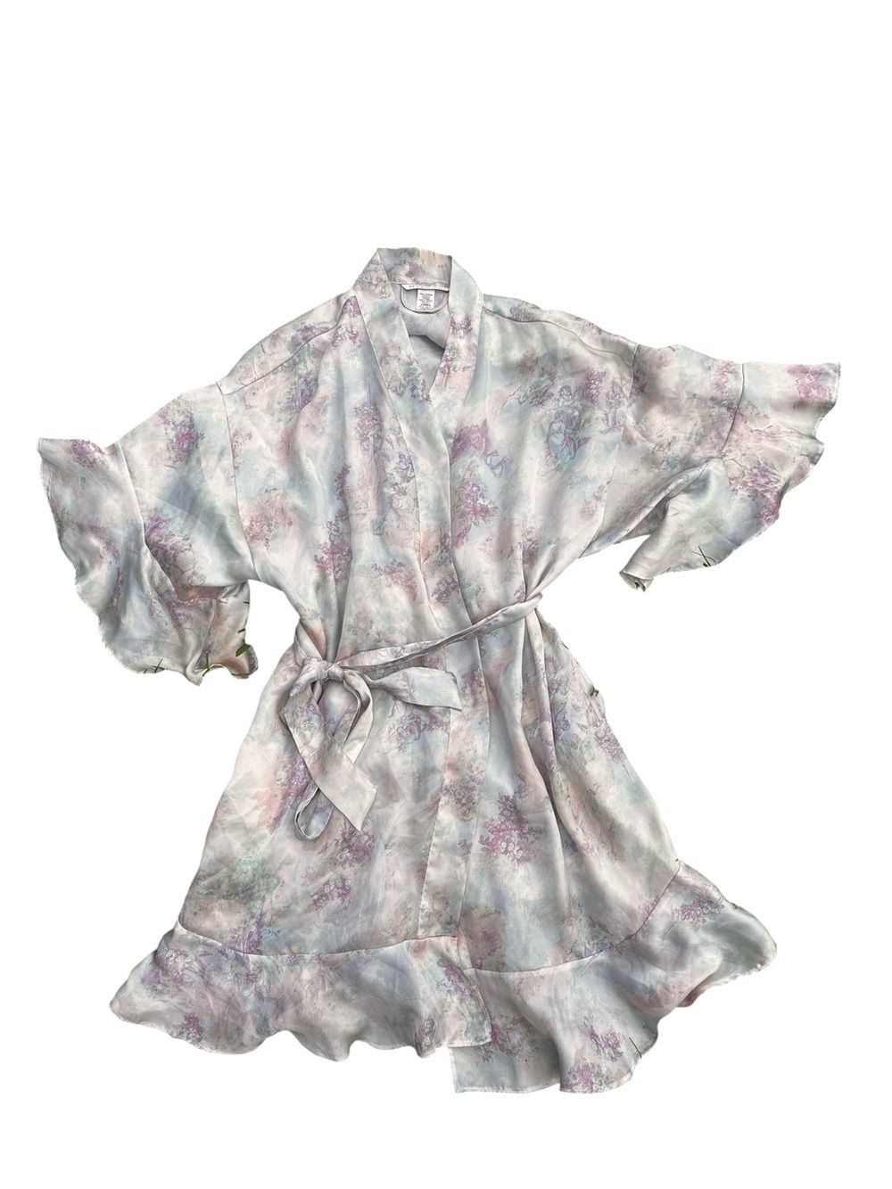 Victoria's Secret Kimono Robe Satin Belted Sleeve Lightweight Size XS/S - Picture 4 of 14